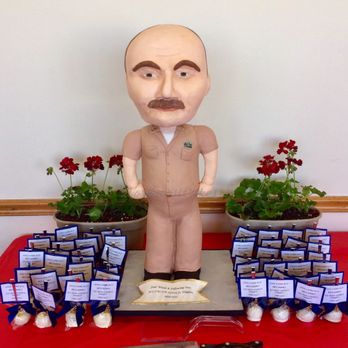 Northwest Cakes - 3 foot tall bobblehead cake. The whole structure is edible and surrounded by custom cake pops. - Patisserie/Cake Shop Near Me - Oak Harbor, Washington Northwest Cakes - 3 foot tall bobblehead cake. The whole structure is edible and surrounded by custom cake pops. - Patisserie/Cake Shop Near Me - Oak Harbor, Washington
