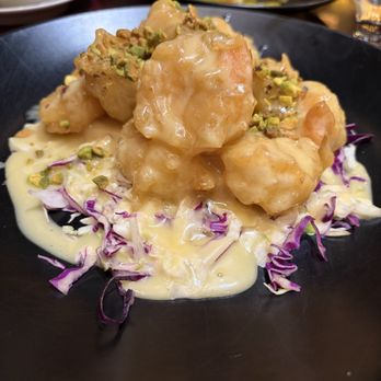 Nine Dragons Restaurant - Glazed Prawns with Pistachios - Chinese Near Me - Lake Buena Vista, Florida Nine Dragons Restaurant - Glazed Prawns with Pistachios - Chinese Near Me - Lake Buena Vista, Florida