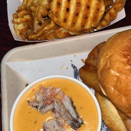 Lobster Bisque, Cajun Fries Lobster Bisque, Cajun Fries
