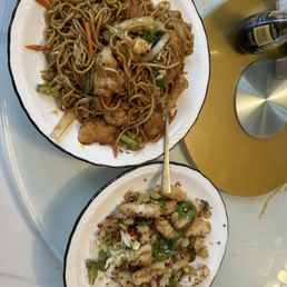 Seafood Lo Mein Salt & Pepper Squid