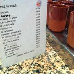 Sabor Andaluz - Carta de raciones y jarritas megafrescas