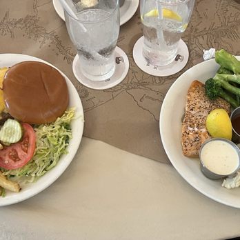 Ted's Montana Grill - Other offerings - you can see a basic bison cheese burger and a salmon plate. - American Near Me - Jacksonville, Florida