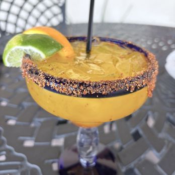 El Rey Cantina - Mango margarita with tajin - Mexican Near Me - East Ellijay, Georgia El Rey Cantina - Mango margarita with tajin - Mexican Near Me - East Ellijay, Georgia