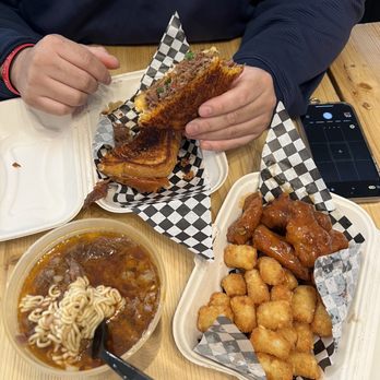 Papi Clary's Kitchen - Birria Grilled Cheese, Birria Ramen, Wings & Tots (Mango Habanero) - Asian Fusion Near Me - Concord, California Papi Clary's Kitchen - Birria Grilled Cheese, Birria Ramen, Wings & Tots (Mango Habanero) - Asian Fusion Near Me - Concord, California