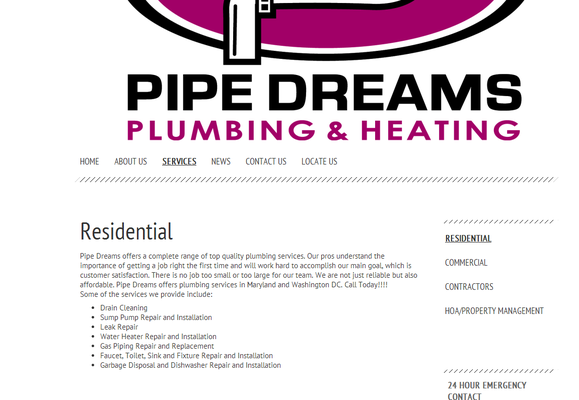 Pipe Dreams Plumbing and Heating LLC Logo