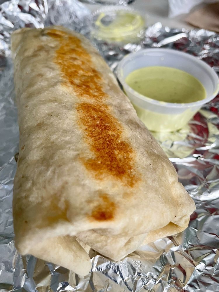 Food from Lucky Burrito