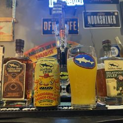 Metro Liquors - 2024.. 2 of 4 art series.. Dogfish Head.. Mandarin & Mango Crush.. Happy 4th!!