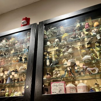 Zingerman's Roadhouse - Just a part of 1 wall of salt & pepper shakers. Multiply by like 6 - American Near Me - Ann Arbor, Michigan