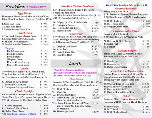 Menu photo 1 Button Up Cafe Pearl City, HI