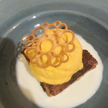 Pacha Nikkei - Panettone Bread Pudding with Lucuma Ice Cream (HRW 2025) - Peruvian Near Me - Houston, Texas Pacha Nikkei - Panettone Bread Pudding with Lucuma Ice Cream (HRW 2025) - Peruvian Near Me - Houston, Texas