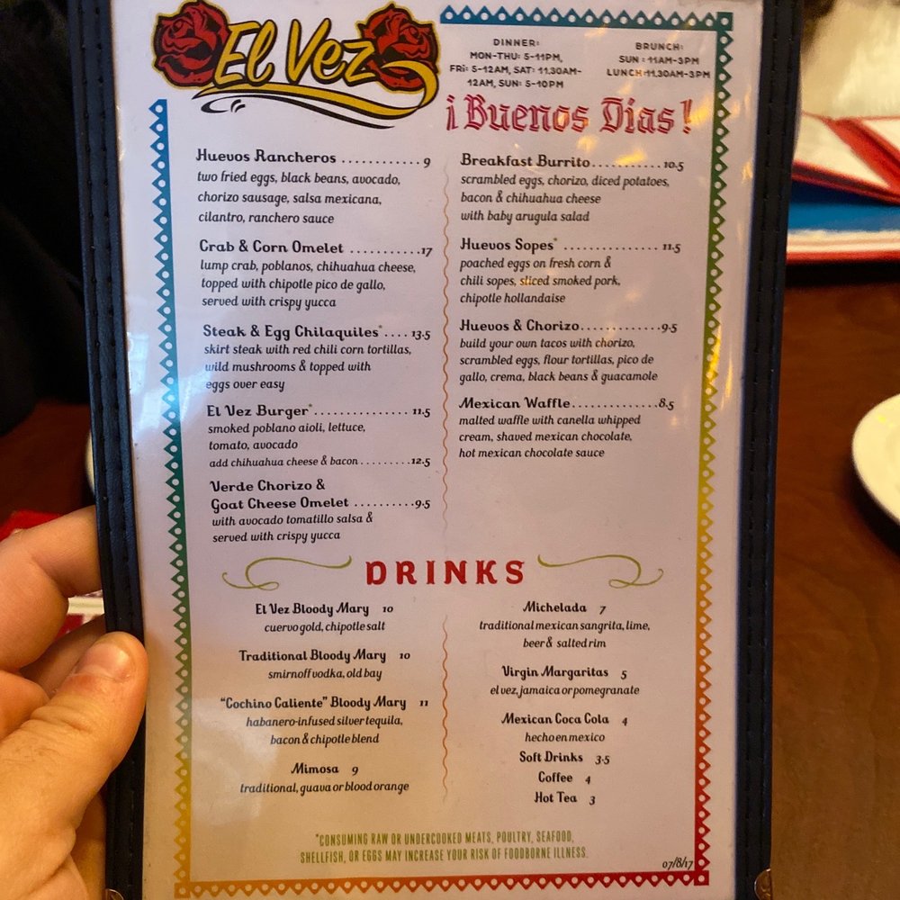 El Vez - Brunch - Mexican Near Me - Philadelphia, Pennsylvania