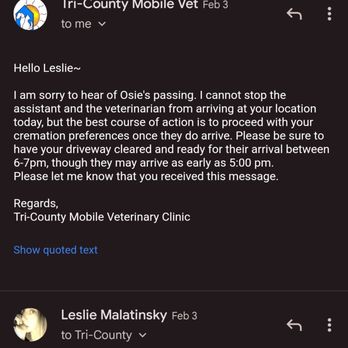 Tri-County Mobile Vet - Pet Services Near Me Tri-County Mobile Vet - Pet Services Near Me