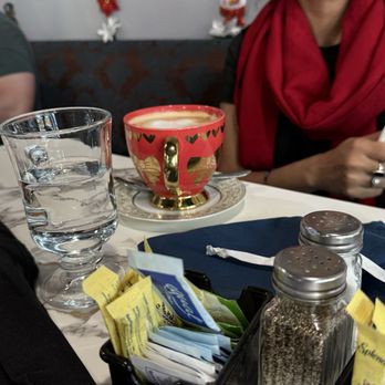 D' Coffee Bouteaque - Beautiful cups again! Latte - Coffee & Tea Near Me - Palm Desert, California