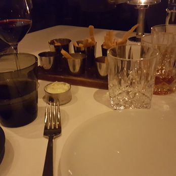 Bourbon Steak - Complimentary Duck Fat Fries with a compliment of 3 dipping sauces, very nice surprise! - Steakhouses Near Me - Glendale, California