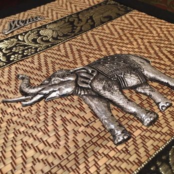 Tum Nak Thai - Nice detail on the menu. This is metal embossed! - Thai Near Me - Mesa, Arizona Tum Nak Thai - Nice detail on the menu. This is metal embossed! - Thai Near Me - Mesa, Arizona