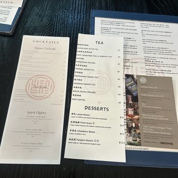 Vivienne's Bistro - Drinks menu - Asian Fusion Near Me - Seattle, Washington