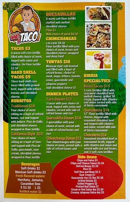 Menu photo 5 What-A-Taco Luna Pier, MI