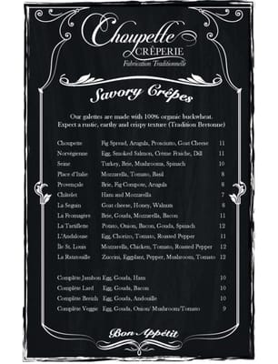 Menu photo 8 Crepes Choupette New Haven, CT Menu photo 8 Crepes Choupette New Haven, CT