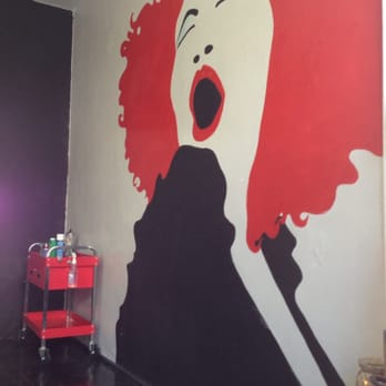 Rockin Redhead Salon - Wall mural. - Hair Salons Near Me - Saint Louis, Missouri
