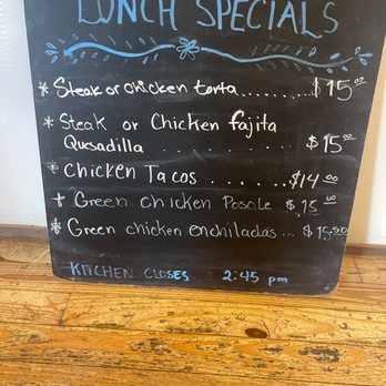 The Sentinel Marfa - Daily lunch special chalkboard - Coffee & Tea Near Me - Marfa, Texas The Sentinel Marfa - Daily lunch special chalkboard - Coffee & Tea Near Me - Marfa, Texas