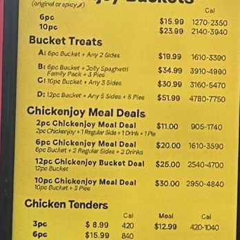 Jollibee - Menu as of 11/18/2024 - Fast Food Near Me - Anaheim, California