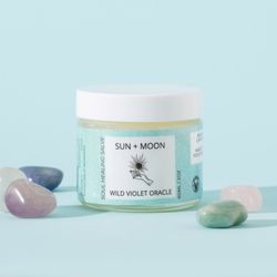 Sun + Moon Reiki Infused Salve- Healing comes with a crystal