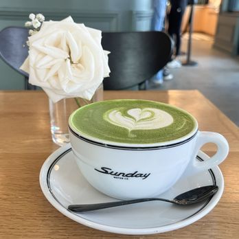 Sunday Motor - Matcha Hot Latte - Cafes Near Me - West Palm Beach, Florida Sunday Motor - Matcha Hot Latte - Cafes Near Me - West Palm Beach, Florida