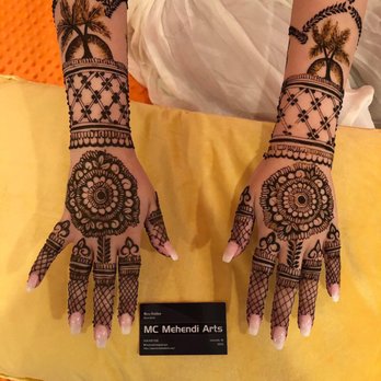 MC Bridal Henna - After just having been applied. - Henna Artists Near Me