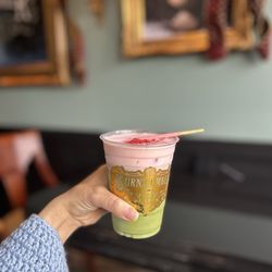 Burnt Umber Coffee ft. Petals & Poison Tea Room - Rocco Matcha latte