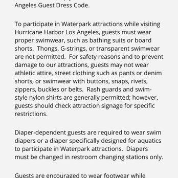 Six Flags Hurricane Harbor - The dress code HH doesn't follow. - Water Parks Near Me - Valencia, California Six Flags Hurricane Harbor - The dress code HH doesn't follow. - Water Parks Near Me - Valencia, California