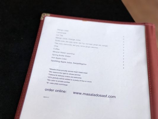 Menu photo 8 Masala Dosa San Francisco, CA Menu photo 8 Masala Dosa San Francisco, CA