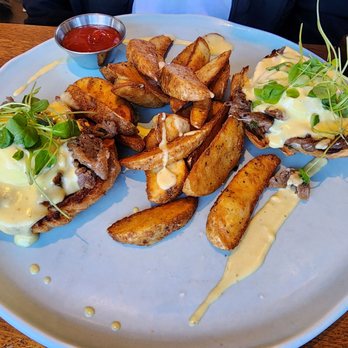 OEB Breakfast - 124 Street - Korean eggs Benedict for $22 - Breakfast & Brunch Near Me - Edmonton, Alberta OEB Breakfast - 124 Street - Korean eggs Benedict for $22 - Breakfast & Brunch Near Me - Edmonton, Alberta