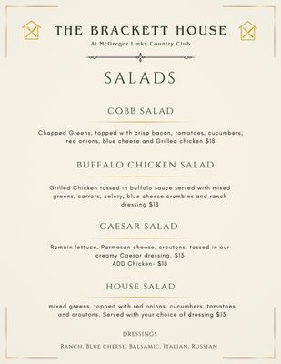 Menu photo 2 The Brackett House Wilton, NY Menu photo 2 The Brackett House Wilton, NY