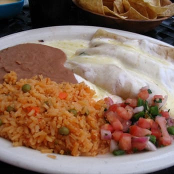 El Mexicano Grille - Sour Cream Chicken Enchiladas - Mexican Near Me - Ennis, Texas
