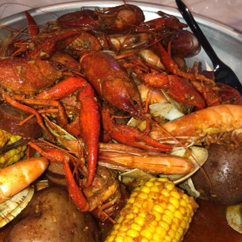 Mr Crabs - Combo #1: 1lb crawfish, 1lb clams, 1lb shrimp, 1/2 lb sausage, 2 corn, 3 potatoes. $38.99 was a very good deal - Seafood Near Me - Grand Prairie, Texas