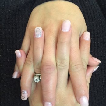 Le Nails - Bridal acrylic Calligraphy nails by peter - Waxing Near Me - Maumelle, Arkansas