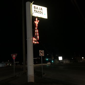 Baja Tacos - a neon sign for a mexican restaurant - Mexican Near Me - Sterling, Colorado