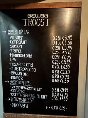 Menu photo 1 Brouwerij Troost Westergas Amsterdam, NH