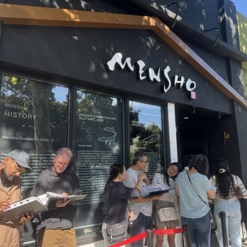 MENSHO - Standing in line at the soft opening. It was quite the wait in the soft opening date and  it was worth it. - Ramen Near Me - Walnut Creek, California