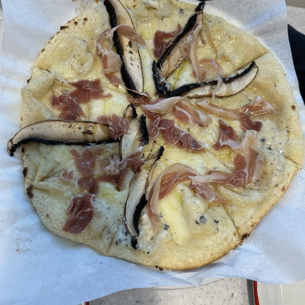 Osteria - Tartufi w/Proscuitto Pizza! A Excellent White Pizza! - Desserts Near Me - Oklahoma City, Oklahoma Osteria - Tartufi w/Proscuitto Pizza! A Excellent White Pizza! - Desserts Near Me - Oklahoma City, Oklahoma