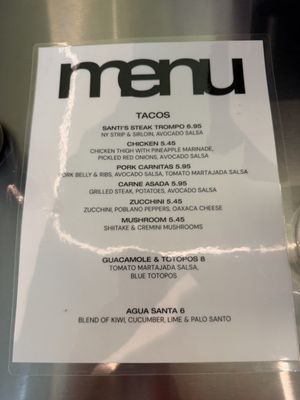 Menu photo 6 Santo Taco New York, NY Menu photo 6 Santo Taco New York, NY
