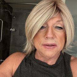 Hair and Make-up by Christopher Asiatico - I'm a seventy year old crossdresser and Cristopher worked his magic