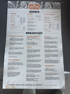 Menu photo 2 Hester's Cafe & Coffee Bar - Six Points Corpus Christi, TX Menu photo 2 Hester's Cafe & Coffee Bar - Six Points Corpus Christi, TX