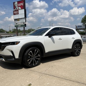 Tint Galaxy - Got to love white cars with dark tint. Looking great - Car Window Tinting Near Me - Indianapolis, Indiana