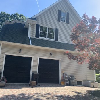 Todd's Painting - Garage doors and shutters painted black! - Painters Near Me - Centereach, New York Todd's Painting - Garage doors and shutters painted black! - Painters Near Me - Centereach, New York