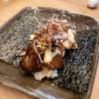 Gi-Jin - Maitake Mushroom open face roll - Sushi Bars Near Me - Pittsburgh, Pennsylvania Gi-Jin - Maitake Mushroom open face roll - Sushi Bars Near Me - Pittsburgh, Pennsylvania
