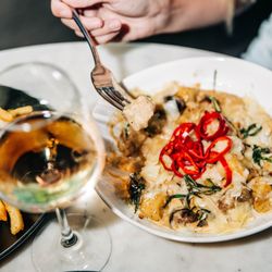 Varley - Gnochi and wine at Varley in downtown SLC