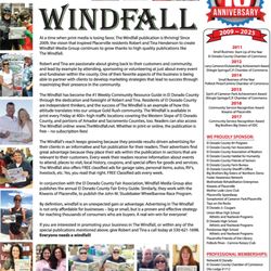The Windfall - Windfall celebrates their 16th year in print as El Dorado County's #1 Weekly Community Resource Guide
