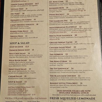 Wild River Grille - Lunch menu - New American Near Me - Reno, Nevada Wild River Grille - Lunch menu - New American Near Me - Reno, Nevada