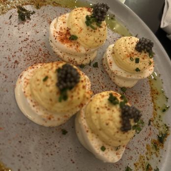 Château - Deviled eggs w caviar - Cocktail Bars Near Me - Walnut Creek, California Château - Deviled eggs w caviar - Cocktail Bars Near Me - Walnut Creek, California